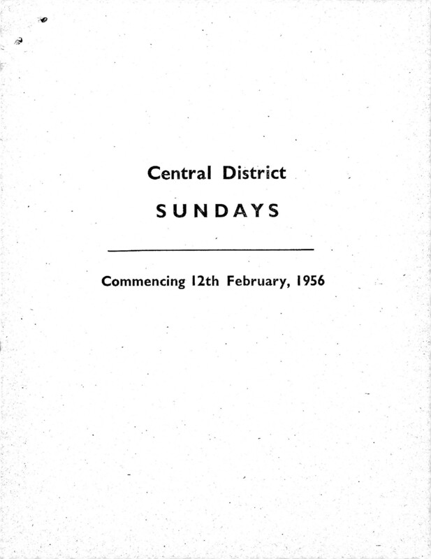 Southern Engine Workings, Central Division, Sundays starting 12 April 1956. 9 pages. Notes: CR2 Revisions. [EW02195604120]