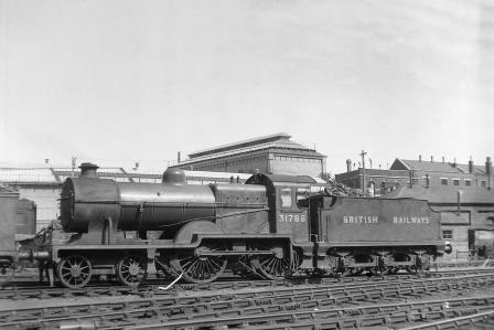 BR(S) L1 class 31786 at Brighton Shed, East Sussex on Saturday 26 Aug 1950 - J.H.W. Kent [023084]