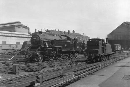 BR(M) 4P class 42099 at Brighton Shed, East Sussex on Saturday 26 Aug 1950 - J.H.W. Kent [023086]