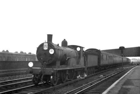BR(S) T9 class 30712 at Queens Road (Battersea), Greater London with a Bournemouth - Waterloo service on Saturday 09 Sep 1950 - J.H.W. Kent [023138]