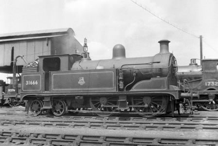 BR(S) R class 31666 at Tonbridge Shed, Kent on Saturday 16 Jun 1951 - J.H.W. Kent [025077]