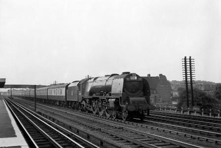 BR(M) Coronation (Semi) class 46231 'Duchess of Atholl' at South Kenton, Greater London with the up "Royal Scot" on Saturday 14 Jul 1951 - J.H.W. Kent [025144]