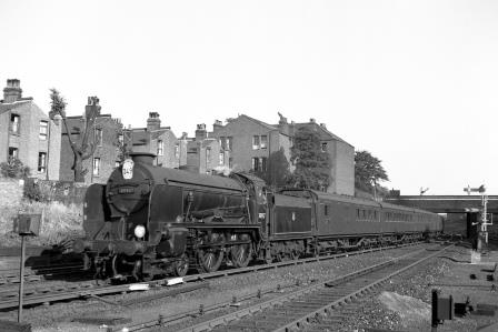 BR(S) Schools class 30937 'Epsom' at Wandsworth Road, Greater London with a Ramsgate - Victoria service on Saturday 21 Jul 1951 - J.H.W. Kent [025182]