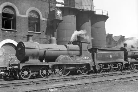BR(S) E class 31587 at Brighton Shed, East Sussex on Saturday 28 Jul 1951 - J.H.W. Kent [025202]