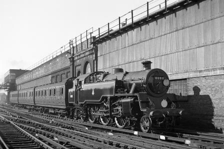 BR(S) 4MT class 80011 at Brighton, East Sussex with an Ex.London Bridge? on Saturday 28 Jul 1951 - J.H.W. Kent [025208]