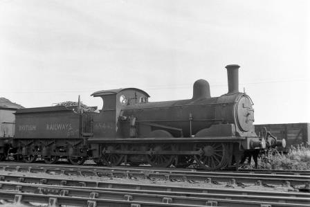 BR(E) J15 class 65445 at Stratford Shed, Greater London on Saturday 18 Aug 1951 - J.H.W. Kent [025251]