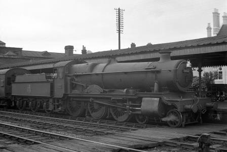 BR(S) Grange class 6802 'Bampton Grange' at Eastleigh, Hampshire with an up Passenger service on Friday 24 Aug 1951 - J.H.W. Kent [025316]