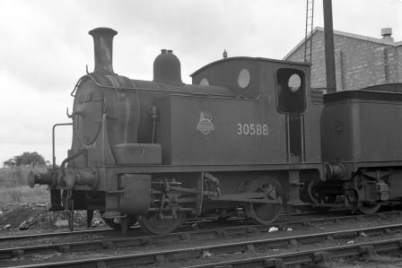 BR(S) C14 class 30588 at Eastleigh Shed, Hampshire on Friday 24 Aug 1951 - J.H.W. Kent [025320]