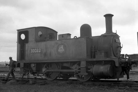 BR(S) B4 class 30082 at Eastleigh Shed, Hampshire on Friday 24 Aug 1951 - J.H.W. Kent [025322]