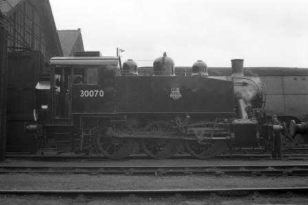 BR(S) USA class 30070 at Eastleigh Shed, Hampshire on Friday 24 Aug 1951 - J.H.W. Kent [025327]