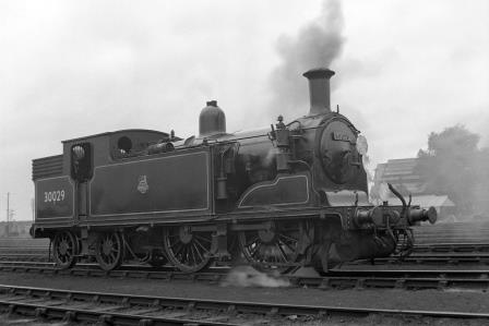BR(S) M7 class 30029 at Eastleigh Shed, Hampshire on Friday 24 Aug 1951 - J.H.W. Kent [025334]