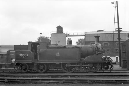 BR(S) M7 class 30057 at Eastleigh Shed, Hampshire on Friday 24 Aug 1951 - J.H.W. Kent [025346]