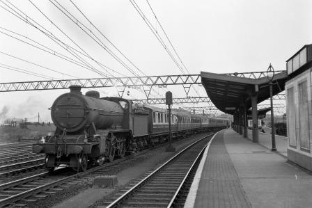 BR(E) K2 class 61767 at Stratford, Greater London with an up Passenger service on Saturday 25 Aug 1951 - J.H.W. Kent [025363]