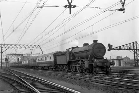 BR(E) K2 class 61754 at Stratford, Greater London with a down Passenger service on Saturday 25 Aug 1951 - J.H.W. Kent [025364]