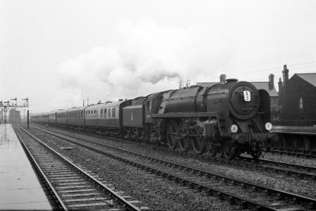 BR(S) Britannia class 70014 'Iron Duke' at Tonbridge, Kent with a Victoria - Dover Marine service on Saturday 15 Sep 1951 - J.H.W. Kent [025380]