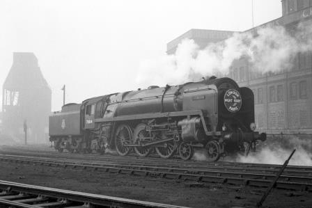 BR(S) Britannia class 70014 'Iron Duke' at Stewarts Lane Shed, Greater London on Saturday 29 Sep 1951 - J.H.W. Kent [025395]
