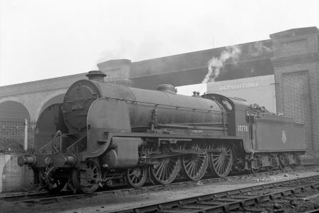 BR(S) King Arthur class 30778 'Sir Pelleas' at Stewarts Lane Shed, Greater London on Saturday 29 Sep 1951 - J.H.W. Kent [025405]