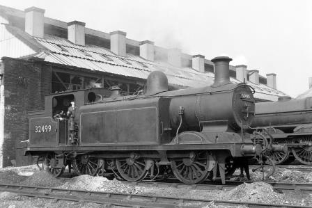 BR(S) E4 class 32499 at Nine Elms Shed, Greater London on Saturday 29 Sep 1951 - J.H.W. Kent [025414]