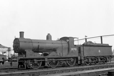 BR(S) Class 700 30701 at Nine Elms Shed, Greater London on Saturday 29 Sep 1951 - J.H.W. Kent [025420]