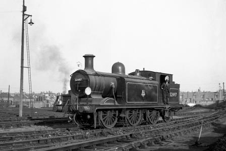 BR(S) E4 class 32497 at Nine Elms Shed, Greater London on Saturday 29 Sep 1951 - J.H.W. Kent [025435]