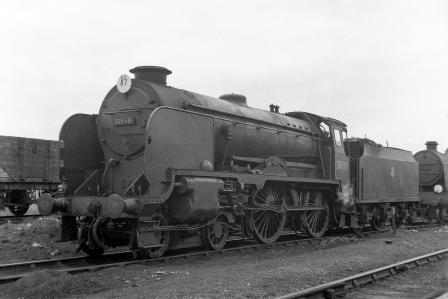 BR(S) Schools class 30938 'St Olave's' at Ashford Shed, Kent on Saturday 20 Oct 1951 - J.H.W. Kent [025478]