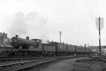 BR(S) L12 class 30419 approaching Fratton, Hampshire with a Salisbury - Portsmouth service on Saturday 27 Oct 1951 - J.H.W. Kent [025494]