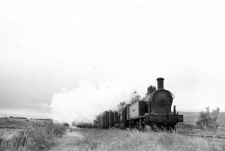 SLNCR Lough class 'Lough Melvin' in Ireland with the 2.00pm Freight Enniskillen - Sligo on Monday 18 Jun 1956 - J.J. Smith [040422]