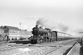 BR(S) Brighton Atlantic class 32425 'Trevose Head' at Salfords, Surrey with the 5.41pm Newhaven Harbour - Victoria service on Sunday 05 Aug 1956 - J.J. Smith [040580]