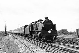 BR(S) U1 class 31894 in Greater London with a Bedford - Hastings excursion on Sunday 12 Aug 1956 - J.J. Smith [040608]