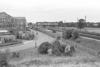 Old Gatwick Airport Station, West Sussex on Sunday 12 Aug 1956 - J.J. Smith [040610]