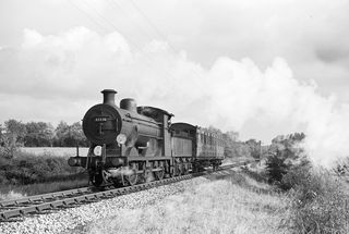 BR(S) C2X class 32536 at Freshfield, West Sussex with the 1.30pm Lewes - East Grinstead service on Saturday 27 Oct 1956 - J.J. Smith [040720]