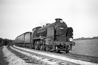BR(S) Schools class 30907 'Dulwich' at Bexhill West, East Sussex with the 5.06pm Cannon Street - Bexhill West Approaching station service on Thursday 11 May 1950 - J.J. Smith [040745]