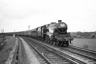 BR(M) 5MT class 44833 at Polegate, East Sussex with an Excursion from Watford on Wednesday 17 May 1950 - J.J. Smith [040769]