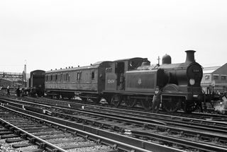 BR(S) E5 class 32587 & BR(S) E5 class 32404 at Eastbourne, East Sussex on Friday 09 Jun 1950 - J.J. Smith [040836]