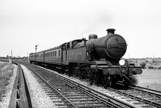 BR(S) J2 class 32326 at Polegate, East Sussex with the 11.08am Victoria - Eastbourne via Edenbridge Town & Heathfield service on Saturday 10 Jun 1950 - J.J. Smith [040849]