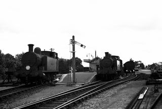 BR(S) 757 class 30757 'Earl of Mount Edgcumbe' & BR(S) 757 class 30758 'Lord St. Levan' at Gunnislake, Cornwall on Thursday 22 Jun 1950 - J.J. Smith [040921]