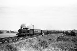 BR(S) K class 32346 at Polegate, East Sussex with the 2.20pm Special Hastings - Coventry on Saturday 05 Aug 1950 - J.J. Smith [041017]