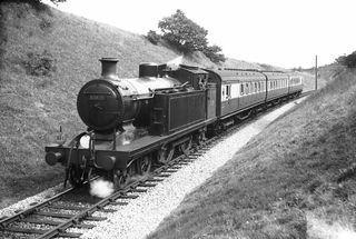 BR(S) I3 class 32029 at Rotherfield and Mark Cross, East Sussex on Tuesday 22 Aug 1950 - J.J. Smith [041077]