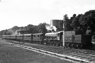 BR WD class 79250 at Longmoor, Hampshire with the 3.40pm Longmoor - Liss service on Saturday 02 Sep 1950 - J.J. Smith [041092]