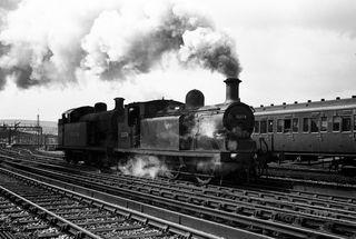 BR(S) I1X class 32603 & BR(S) D3 class 32378 at Eastbourne, East Sussex on Tuesday 10 Apr 1951 - J.J. Smith [041328]