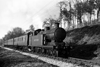 BR(S) I1X class 32002 at Heathfield, East Sussex with the 5.55pm Tunbridge Wells West - Eastbourne service on Friday 11 May 1951 - J.J. Smith [041394]