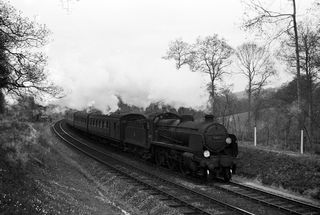 BR(S) N class 31827 at High Rocks Halt, Kent with the 9.45am from London Bridge on Monday 14 May 1951 - J.J. Smith [041408]