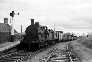 610 at Attymon Junction, Ireland with the 12.05pm to Loughrea on Wednesday 07 Jun 1961 - J.J. Smith [041648]