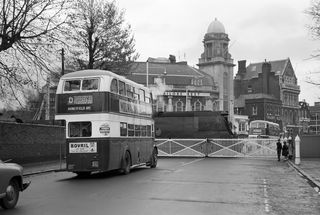 BR(S) Battle of Britain class 34075 '264 Squadron' at Portsmouth, Hampshire on Sunday 20 Nov 1960 - J.J. Smith [041783]