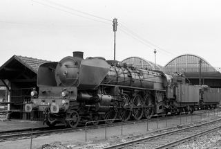 SNCF 241.A.66 at La Villette, France on Sunday 29 May 1960 - J.J. Smith [041982]