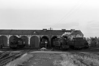 RB E330 & RB E417 & RB E411 at Carhaix Shed, France on Tuesday 12 Jul 1960 - J.J. Smith [042025]