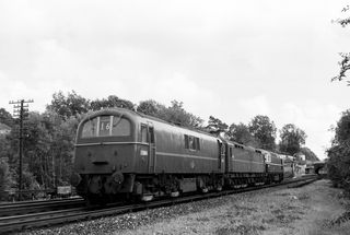 BR(S) Class 71 E5004 & BR(S) Class 70 20001 & BR(S) Class 33 D6506 at Balcombe, West Sussex on Sunday 17 Jul 1960 - J.J. Smith [042055]