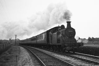 BR(S) E5 class 32575 at Isfield, East Sussex with the 7.37pm Tunbridge Wells West - Brighton service on Thursday 05 Jul 1951 - J.J. Smith [042416]