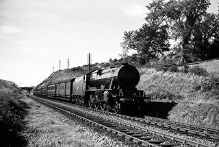 802 at Rathpeacon, Ireland with the 10.45am Dublin - Cork service on Wednesday 19 Sep 1951 - J.J. Smith [042577]