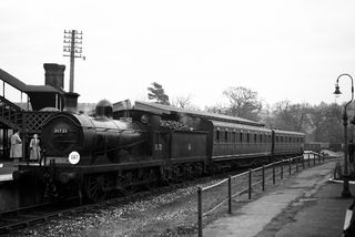 BR(S) C class 31721 at Sandling Junction Station, Kent with the 2.55pm Hythe - Sandling service on Saturday 01 Dec 1951 - J.J. Smith [042666]